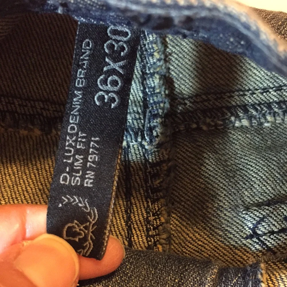 D-Lux Denim Slim Fit Jeans Size 36x30